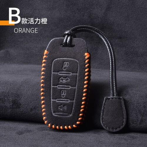 Leather Car Remote Key Case Cover Holder Shell For Great Wall Haval Hover H1 H4 H6 H7 H9 F5 F7 H2S GMW Coupe Auto Accessories
