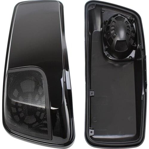 Motorcycle Saddlebag Lids With 5"X7" Speakers For Harley Touring Road King Electra Glide Street Glide Ultra-Classic 2014-2020