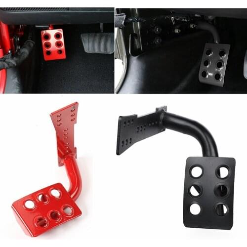 Metal Car Interior Decoration Dead Pedal Left Side Foot Rest Kick Panel For Jeep Wrangler JK Accessories 2007-2017 Car Styling