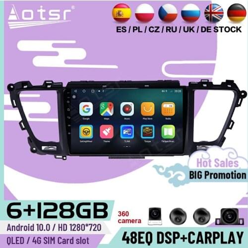 128G Carplay Multimedia Stereo Android 10 Player For Kia Carnival 2015 2016 2017 2018 2019 GPS Navi Car Radio Receiver Head Unit