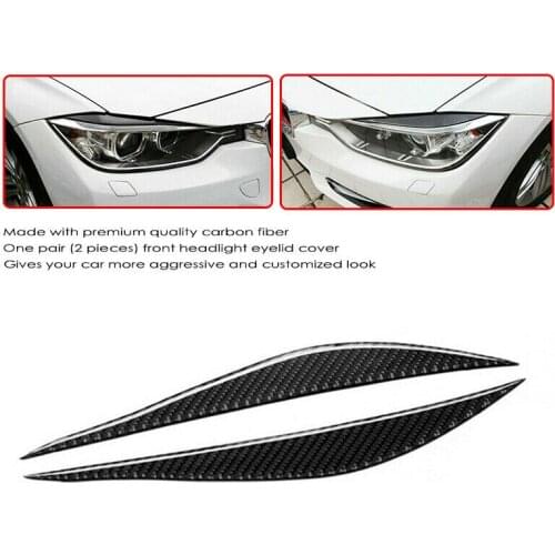 For 2012-2018 BMW F30 3 SERIES 328i 335i 340i Eyelid Carbon Fiber Overlay Trims