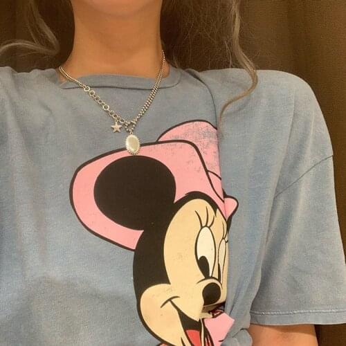 S925 Sterling Silver Necklace for Women Korean Pentagram Ball Clavicle Chain Jewelry Wholesale