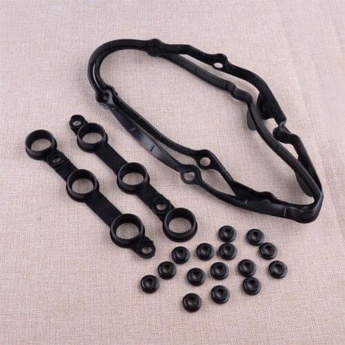 Car Valve Cover Gasket With Seals Set 11120030496 Fit for BMW X3 E83 E53 3 5 7 Series E46 E39 E60 E65 E66 E67 Z3 Z4 E36 E85