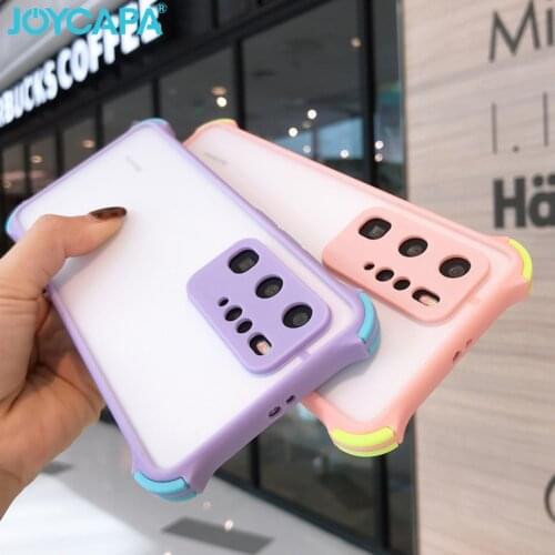 Shockproof Lens Protection Case For Samsung S21 Note 20 Ultra S20 FE S8 S9 S10 8 9 10 20 Plus A52 A72 A51 A71 Matte Soft Cover