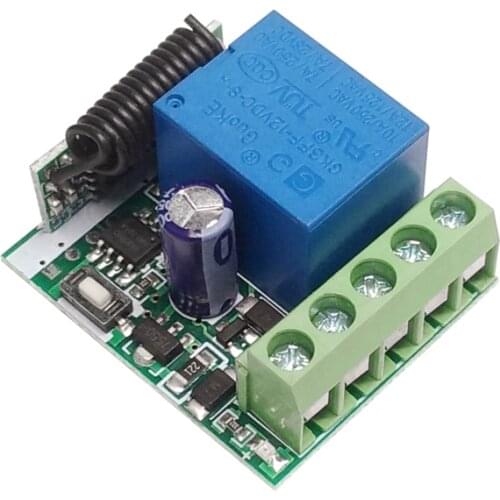 315MHz 433 MHz Rf Remote Control DC 12V 1CH Relay Receiver For Universal Garage/door/Light/LED/Fanner/motor/Signal Transmission