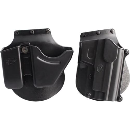 Tactical SG21+CU9 Black Handcuff Holster Pistol Holster Double Stack Magazine Case Pouch for Hunting Accessories