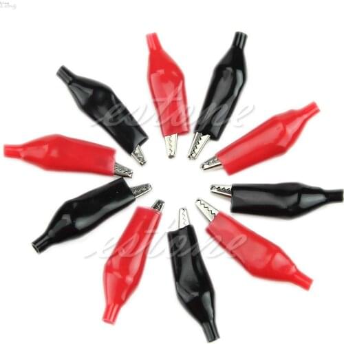 28/35/45mm Alligator Leads Crocodile Test Clip for Electrical Jumper Wire Cable L29K
