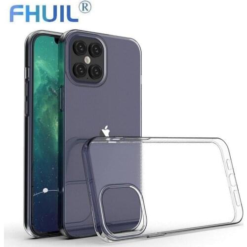 Ultra-Thin Soft Phone Case for iPhone 12 Pro Max Clear Silicone Protection Cover For iPhone 7 8 6 6s Plus 5S SE 2020 Coque Capa