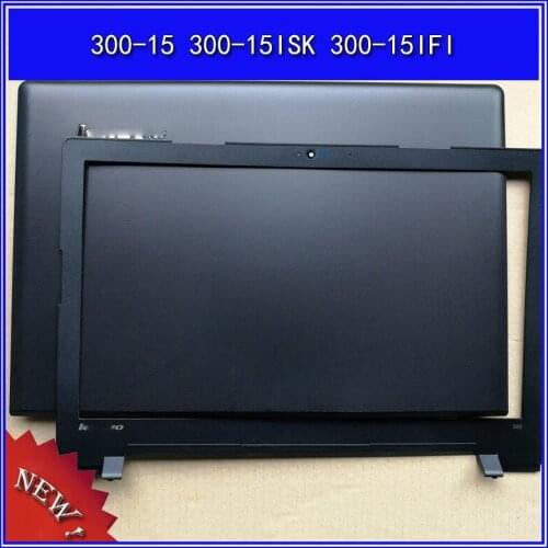 Laptop LCD back cover Top case For Lenovo ideapad 300-15 300-15ISK 300-15IFI front bezel frame housing cover A/B Shell