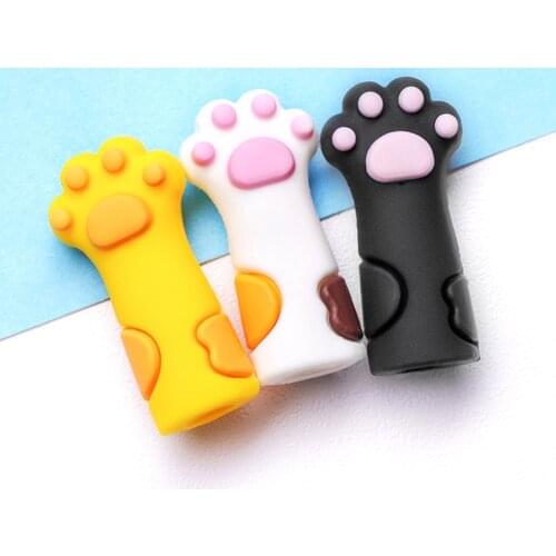 1Pc Nipper Cover Protective Cat Paw Sleeve for Nail Cuticle Scissors Manicure Pedicure Tools kits Dead Skin Scissor Cap