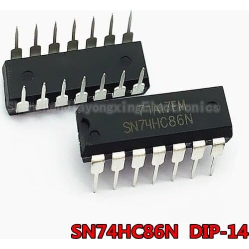 10PCS SN74HC86N DIP14 SN74HC86 DIP 74HC86N DIP-14 74HC86 new and original IC