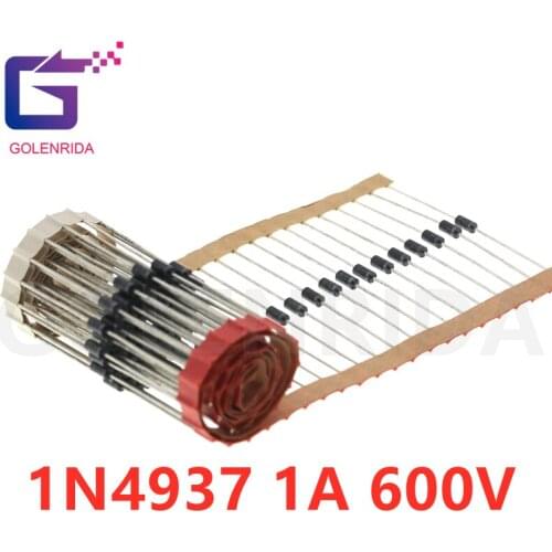 100PCS IN4937 1N4937 DO-41 Fast Switching Rectifier Diode 1A 600V