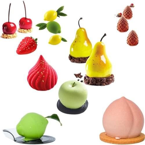 Silicone Cake Mold Fruit Mousse Baking Mould Non-Stick Party Pastry Pan Kitchen Bakeware Dessert Decorating Tool