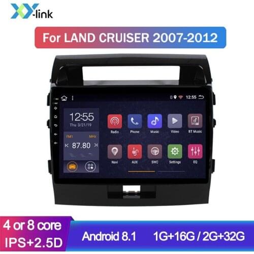 9" Android 8.1 Car DVD GPS Player For Toyota Land Cruiser 2007-2012 autoradio stereo audio multimedia player radio no 2 din