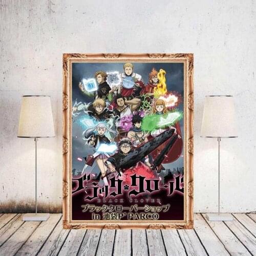 DIY 5D Diamond Painting Classic Anime Black Clover Poster Full Round Diamond Embroidery Cross Stitch Mosaic room Decor