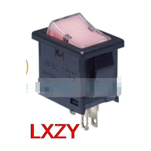 Free Shipping 2Pcs/Lot CW-SC11WCKRRES Cwsc11jcacs 9A 250VAC Luminous Rocker Switch