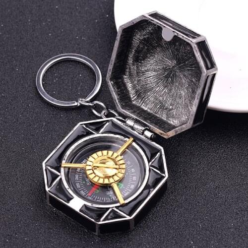 Pirates of the Caribbean Compass Keychain Dead Men Tell No Tales Salazars Revenge Jack Sparrows Compass Keychains For Men Fans