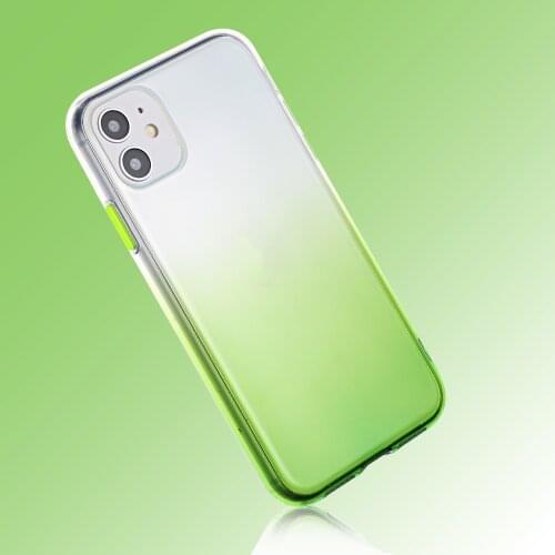 10pcs/lot Gradient TPU Phone Case For iPhone 11 Pro Max XR XS Max X 7 8 6 6S Plus Back Soft Cover & Crystal bracelet