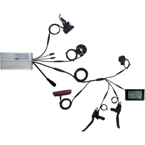 Ebike 36V/48V Square Wave Controller for 1000W Electric Bicycle Motor Wheel JN LCD S900- Display Waterproof 9 Core Plug