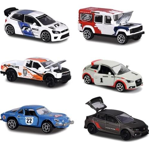Majorette 1/64 Racing Honda Civic AMG Citroen Diecast Collection of Simulation Alloy Car Model Children Toys