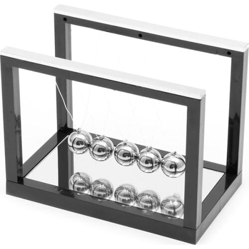 2016 Early Fun Development Educational Desk Toy Gift Newtons Cradle Steel Balance Ball Physics Science Pendulum