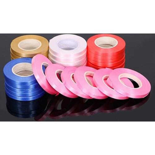 Premium 10m / Roll Grosgrain Ribbon For Wedding Christmas Party Decoration Balloon Curling Ribbon Tie Bow DIY Craft Ribbon Card