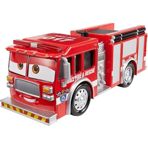 Disney Pixar Cars 3 Red Firetruck Metal Tiny Lugsworth Diecast Toy Car Lightning McQueen Car Toys Gifts For Children