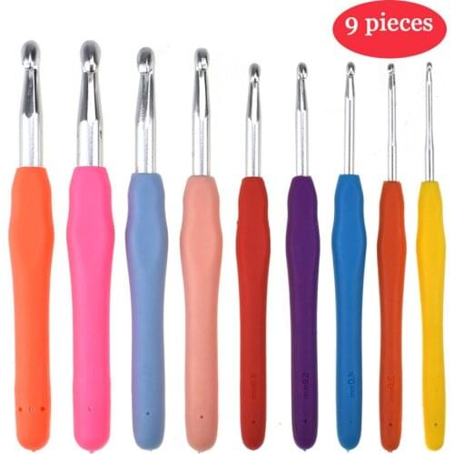 Crochet Hook Set 2.5-10mm Crochet Hooks Set Blunt Needles Yarn Knitting Stitch Needles Kit DIY Sewing Tool with Case