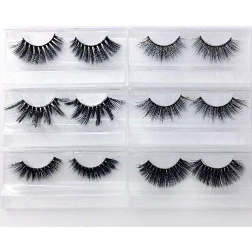 NEW Eyelashes 3D Mink Eyelashes Natural Long False Eyelashes 100% Hand Made False Lashes Eye Extension cilios Long lasting