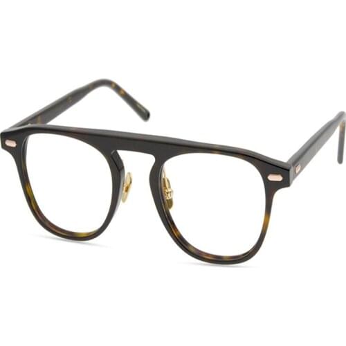 Acetate Glasses Frame Vintage Women Full Rim Myopia Eyeglasses High Quality Clear Lens Retro Optical Eyewear Men Spectacle
