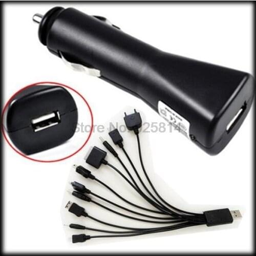By DHL or EMS 300 pieces Multi ports 10 in 1 mobile phone Game USB Charger Cable with Car Charge