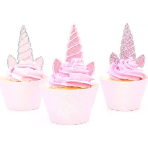 Unicorn Cupcake Toppers Glitter First Birthday Decor Unicorn Party Decor Birthday Party Bachelorette Party Engagement Party