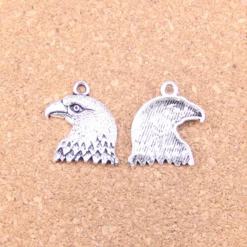 10pcs Charms hawk eagle 21x19mm Antique Pendants,Vintage Tibetan Silver Jewelry,DIY for bracelet necklace