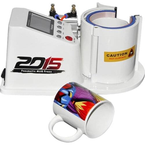 Sublimation Mug Press Machine Pneumatic Mug Heat Press Printer Cup Press Machine Digital Thermal Heat Transfer Machine ST110