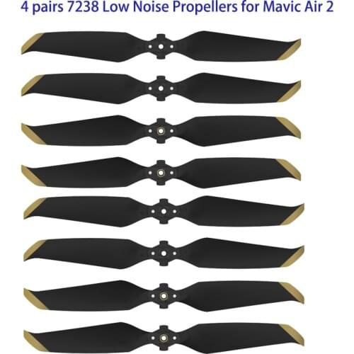 New Arrival 4 pairs 7238 Low Noise Props 7238F Propellers for DJI Mavic Air 2 Drone Accessories