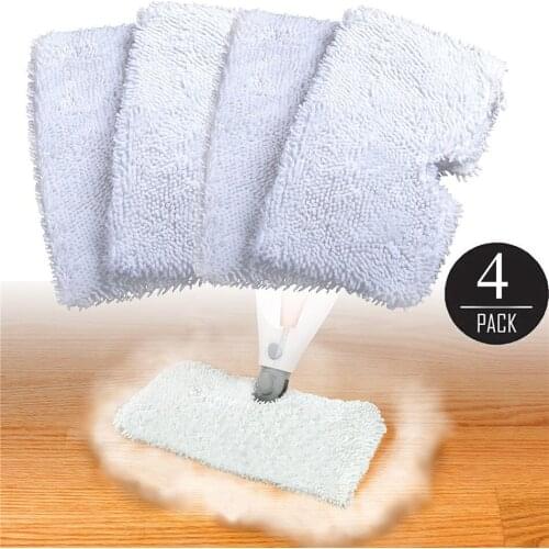 Shark Steam Mop Cloth Cover 4 Piece Set Fiber Mop Head Replacement Mat Bathroom Floor Cleaning Mop Household Cleaning