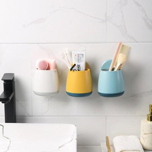 Storage Rack Wall Mounted Washing Articles Without Holes in Household Toilet Multi-functional Drain Moisture-proof Waterproof