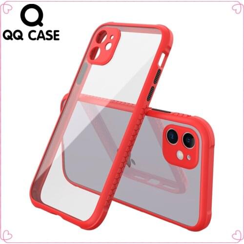 Heavy Duty Camera Lens Protection Hard PC+Soft TPU Case For iphone 6 6S 7 8 Plus SE 2 2020 11 12 Pro XS MAX X XR Clear Case