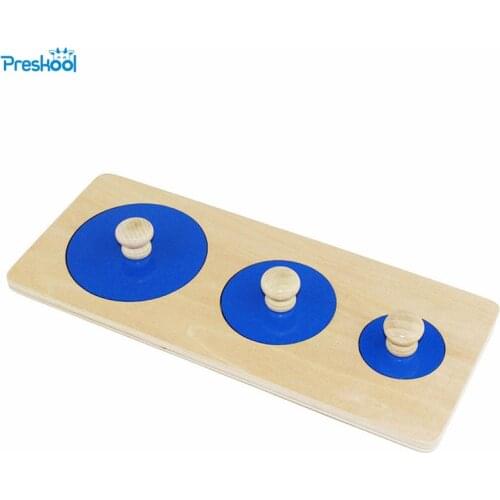 Montessori Infant Baby teaching aids puzzle toy Baby wooden color graphic cognitive Puzzle Preschool teaching aids 24 months