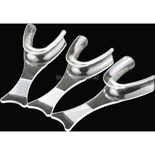 High Quality Dental Materials Intraoral Transparent Cheek Retractor For Side Teeth Whitening Mouth Opener Dentist Products