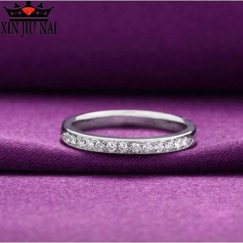 Womens ring single row micro diamond crown with ring jewelry womens Elegant Mini single row Rhinestone mosaic diamond ring