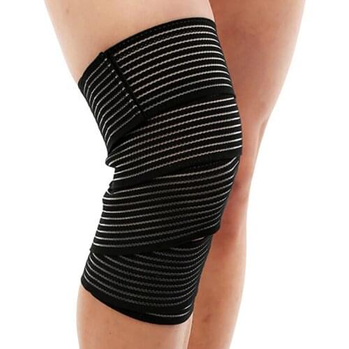 1 Piece High Elastic Bandage Knee Support Pad Warm Running Outdoor Sports Leggings Anti-sprain Medical Protective Gear