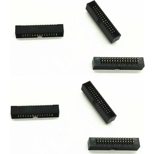 10Pcs Straight Pin 1.27mm Pitch DC3 Male IDC Header Sample 8P 10P 12P 14P 16P 20P 26P 30P 34P 40P 50P 60P wholesale connector