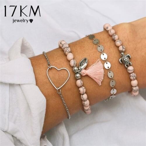 17KM Stone Bracelets