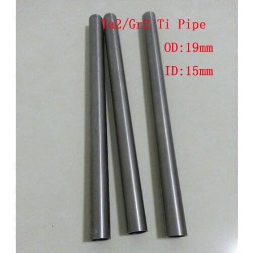 19*2mm(OD*WT), Ta2 Titanium Pipe Industry Experiment Research DIY GR2 Small Ti Tube about 300 mm/pc 3pcs/lot