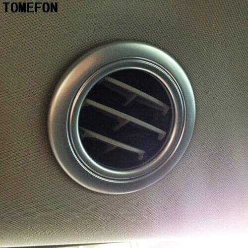 For Toyota Sienna XL30 2011-2017 ABS Chrome Roof Top Rear Tail Seat Air Conditioning Outlet Air Vent Trim Cover 4pcs