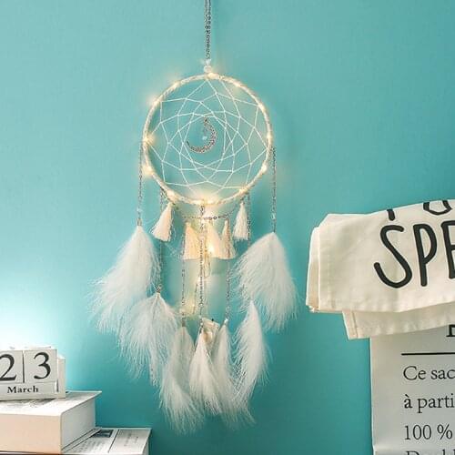 Dream Catcher Accessories Wind Bell DIY Kawaii Aesthetic Wall hanging Room Home Decor Boho Macrame Decoration Birthday Gift