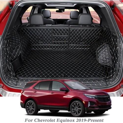 Car Styling PU Leather Trunk Mat Rear Liner Cargo For Chevrolet Equinox 2019-Present Carpet Tray Protector Pad Auto Accessory