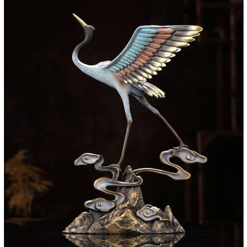 Pure copper Songhe Yannian home living room porch desktop decoration birthday gift