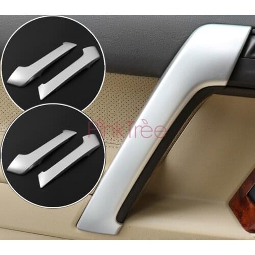 For Toyota Land Cruiser Prado 150 2010-2013 2014-2018 Interior Handle Holder Cover Matt Chrome / Wooden Color Styling Accessory